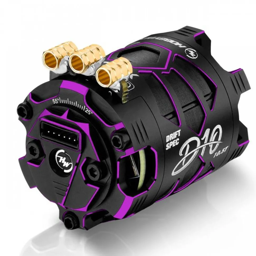 Hobbywing Moteur 10.5T de drift Xerun D10 brushless - violet - HobbyWing BE