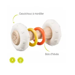 Hochet Totem en bois So'pure : Sophie la girafe - Vulli