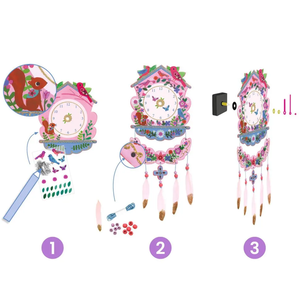 Horloge à créer : Coucou - Djeco