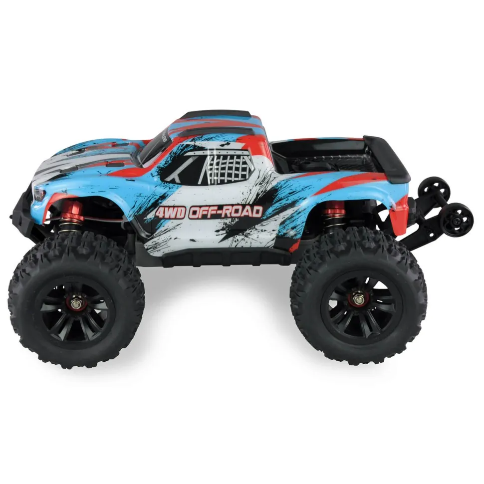 Hyper Go RTR Monstertruck Brushless 4WD 1:16e - Bleu/Blanc - Amewi