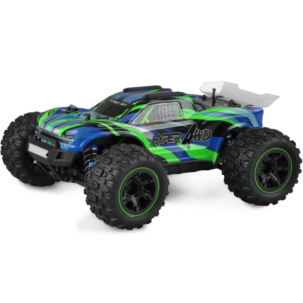 Hyper Go RTR Truggy Brushed 4WD 1:16e - Bleu/vert - Amewi