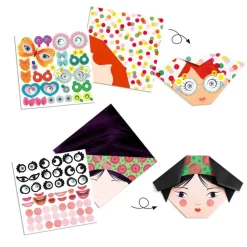 Initiation à l'origami : Frimousses - Djeco