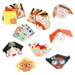 Initiation à l'origami : Frimousses - Djeco