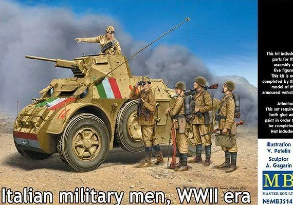 Italian military men,WWII era - 1:35e - Master Box Ltd. - Master Box