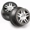 Jantes Avant Sct Chromees Satin Noir 2.2 Exter / 3.0 Inter -4X2 - Traxxas