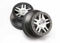 Jantes Avant Sct Chromees Satin Noir 2.2 Exter / 3.0 Inter -4X2 - Traxxas