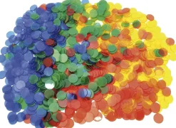 Jetons de comptage tranparents, set de 1000, 4 couleurs - Eduplay