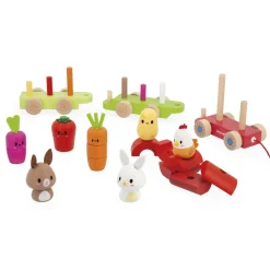 Jeu à tirer : Train de la Ferme - Janod