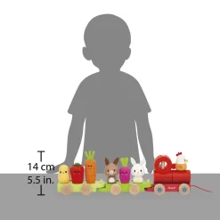 Jeu à tirer : Train de la Ferme - Janod