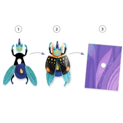 Jeu créatif : Paper bugs - Djeco