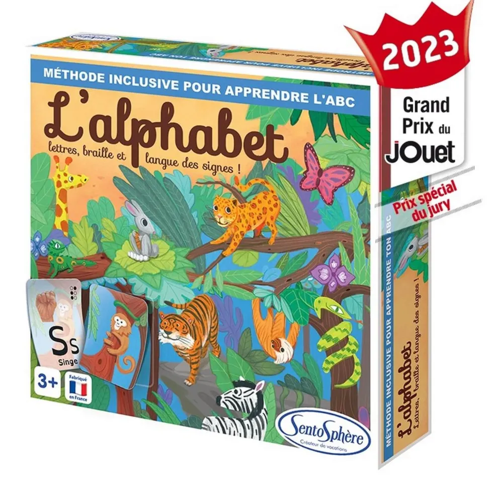 Jeu d'apprentissage sensoriel L'Alphabet - Sentosphère