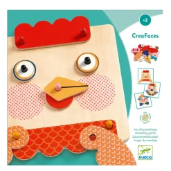 Jeu d'assemblage en bois : CreaFaces - Djeco
