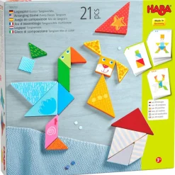 Jeu d’assemblage Tangram-Mix multicolore - Haba