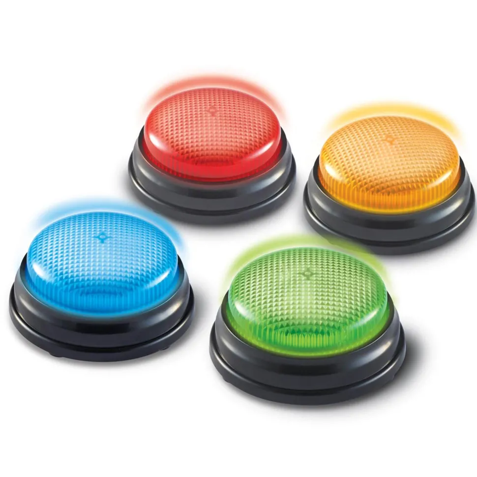 Jeu de 4 Buzzers sons et lumière - Learning Resources
