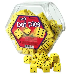 Jeu de 200 Dés souples en mousse - Learning Resources