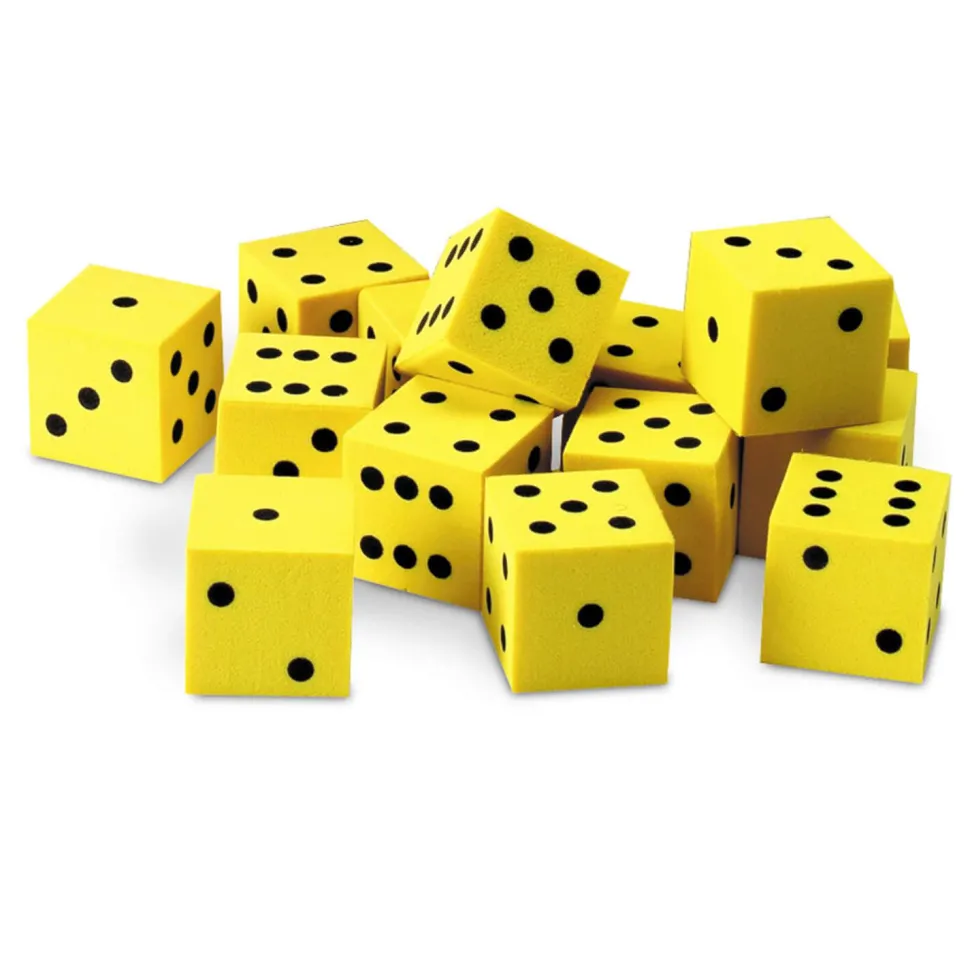 Jeu de 200 Dés souples en mousse - Learning Resources