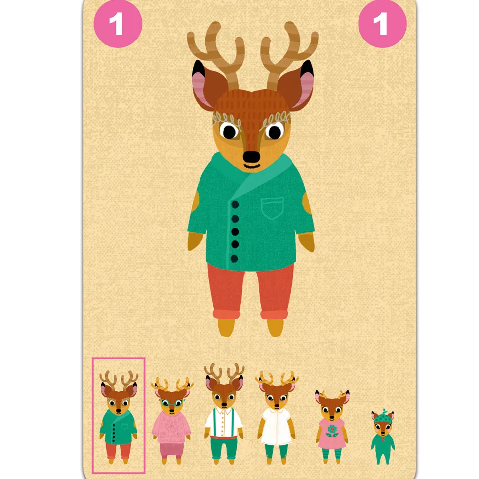 Jeu de 7 familles coopératif : Familou - Djeco