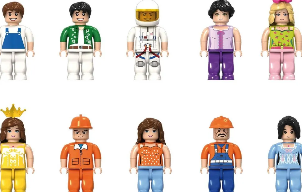 Jeu de briques de construction, Minifigures 20 pièces - Eduplay