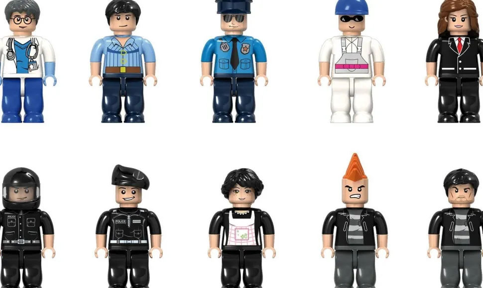 Jeu de briques de construction, Minifigures 20 pièces - Eduplay