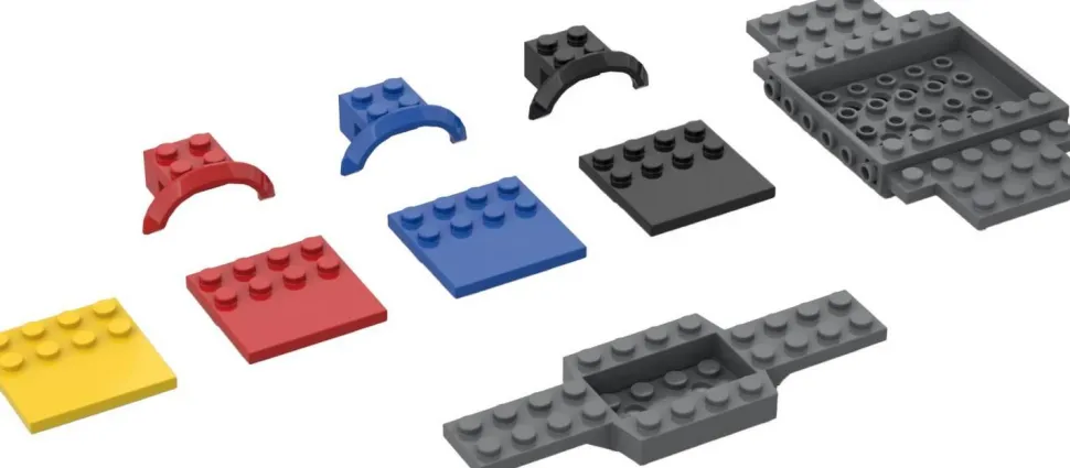 Jeu de briques de construction, Véhicules 250 pièces - Eduplay