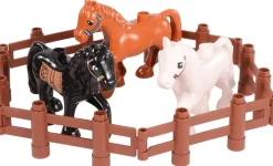 Jeu de briques de construction Junior Accessoires Animaux et clôtures 100 pièces - Eduplay