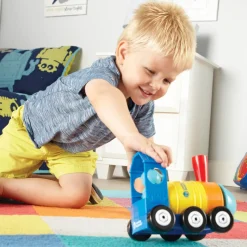 Jeu de construction : 1-2-3 Build It!™: fusée, train, hélicoptère - Learning Resources