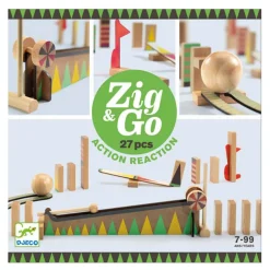 Jeu de construction Action-Réaction : Zig & Go : 27 pièces - Djeco