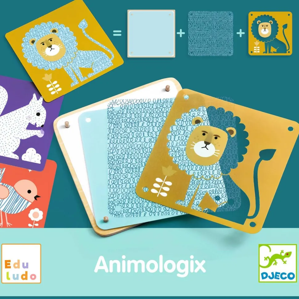 Jeu de construction d'image : Animologix - Djeco