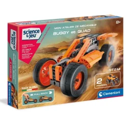 Jeu de construction Science et jeu : Buggy et quad à friction - Clementoni