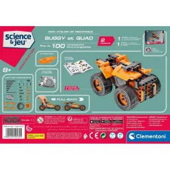 Jeu de construction Science et jeu : Buggy et quad à friction - Clementoni