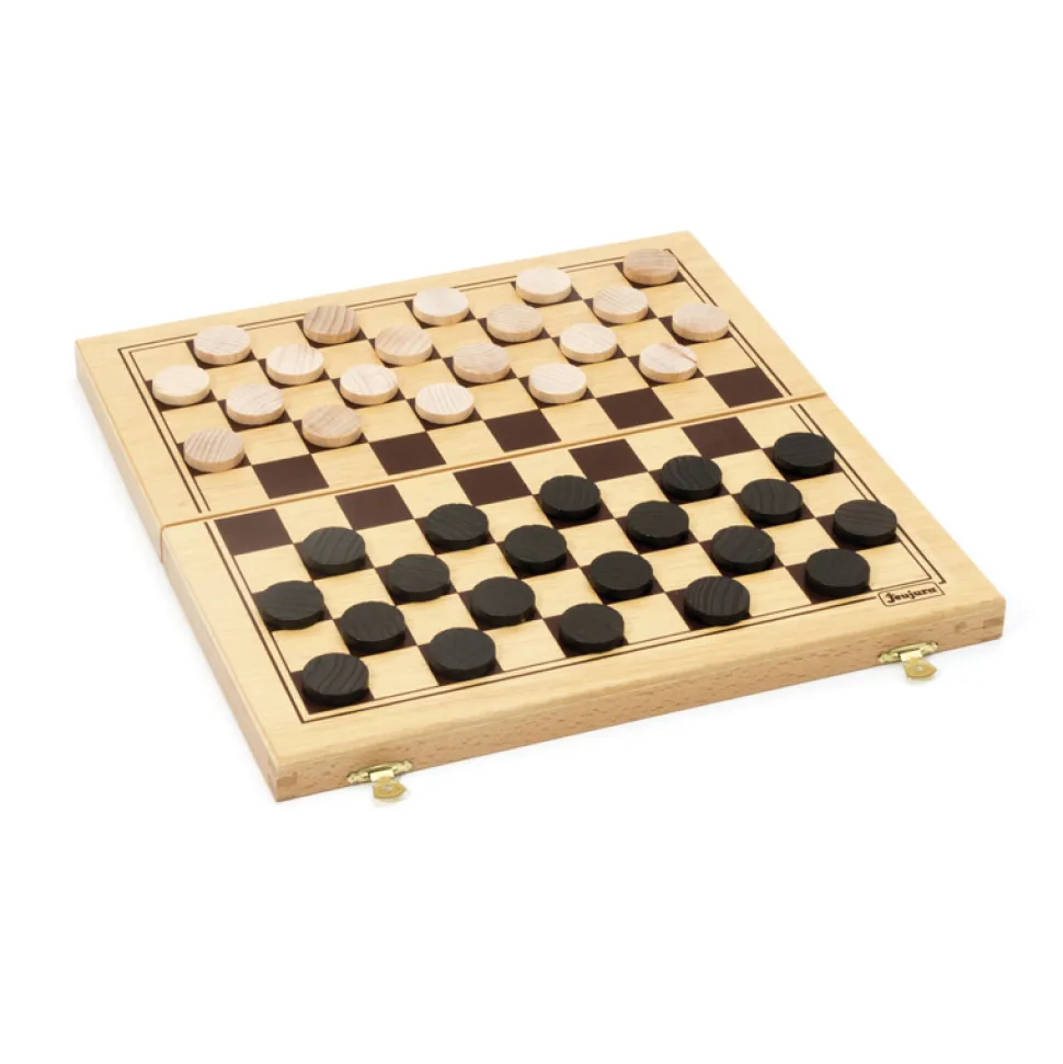 Jeu de dames : Coffret pliant - JeuJura