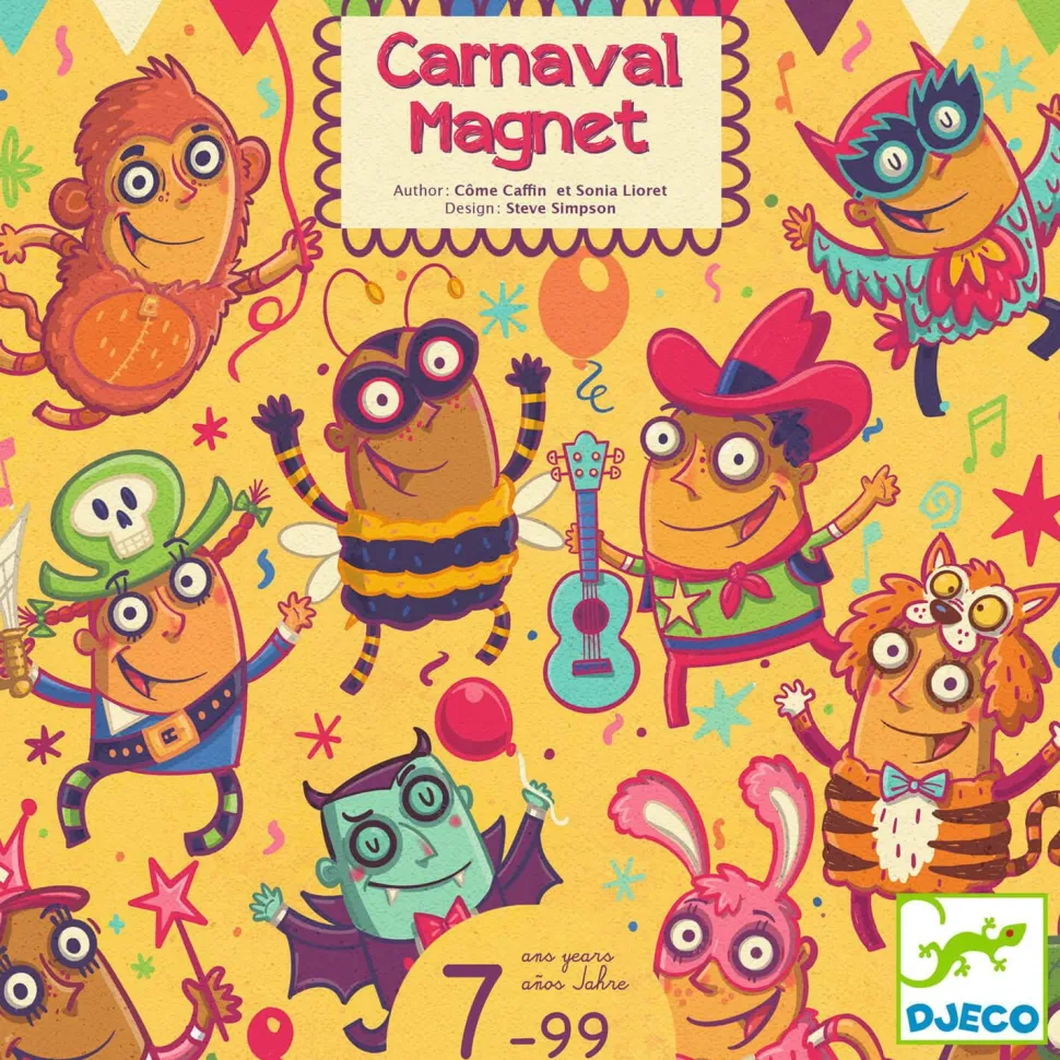 Jeu de dextérité et déduction : Carnaval Magnet - Djeco