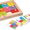 Jeu de glissement en bois avec 6 cartes - Eduplay