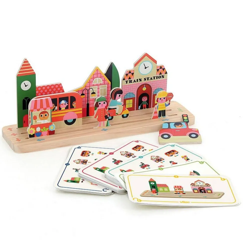 Jeu de logique en bois, Build it : La ville - Vilac