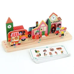 Jeu de logique en bois, Build it : La ville - Vilac