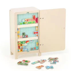 Jeu de logique en bois, Pack it right Le Frigo - Vilac