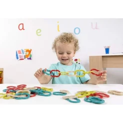 Jeu de maillons à assembler : Mon premier collier chaine - Miniland Educational