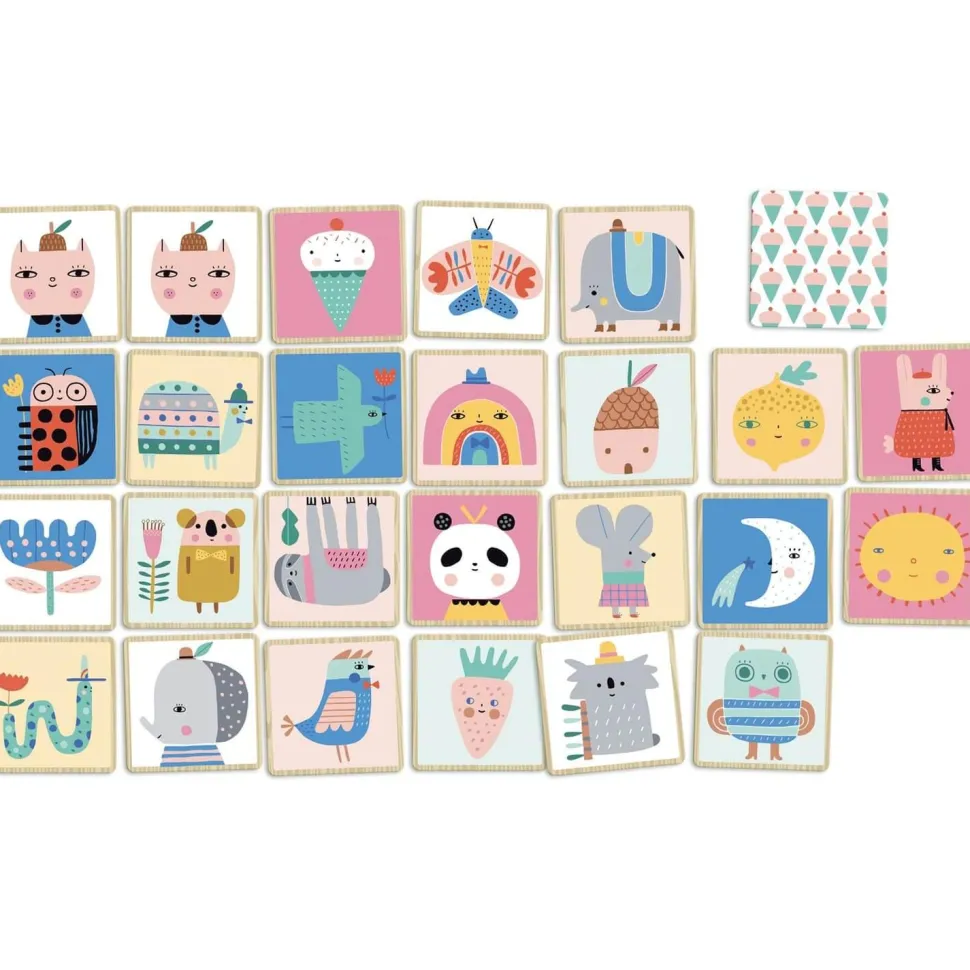 Jeu de mémo en bois par Suzy Ultman - Vilac