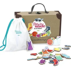 Jeu de mémoire en bois : Dans ma valoche - Vilac