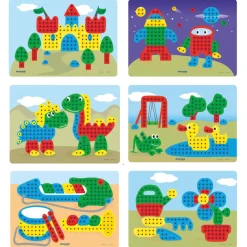 Jeu de mosaïques : Pegs (240 pièces) - Miniland Educational