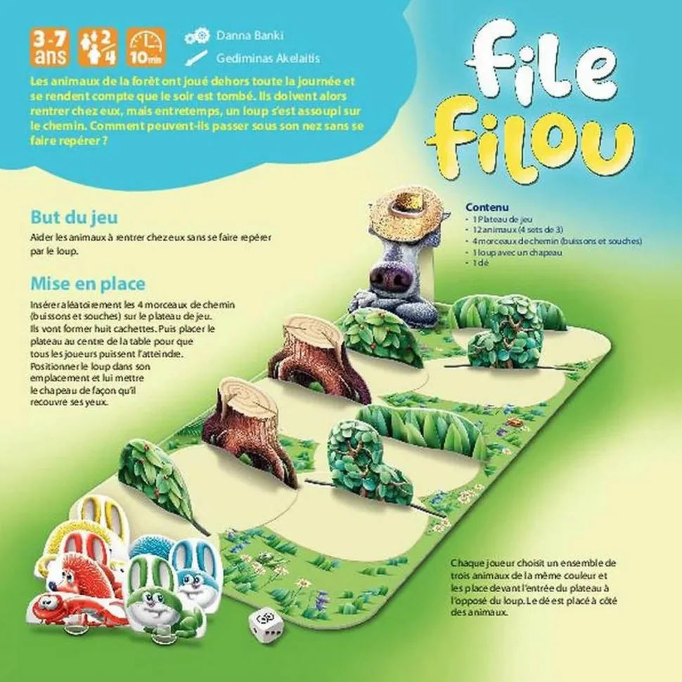 Jeu de parcours : File Filou ! - Gigamic