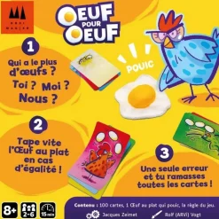 Jeu de rapidité : Oeuf pour oeuf - Gigamic