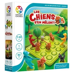 Jeu de réflexion : Les chiens s'en mêlent (80 défis) - SmartGames