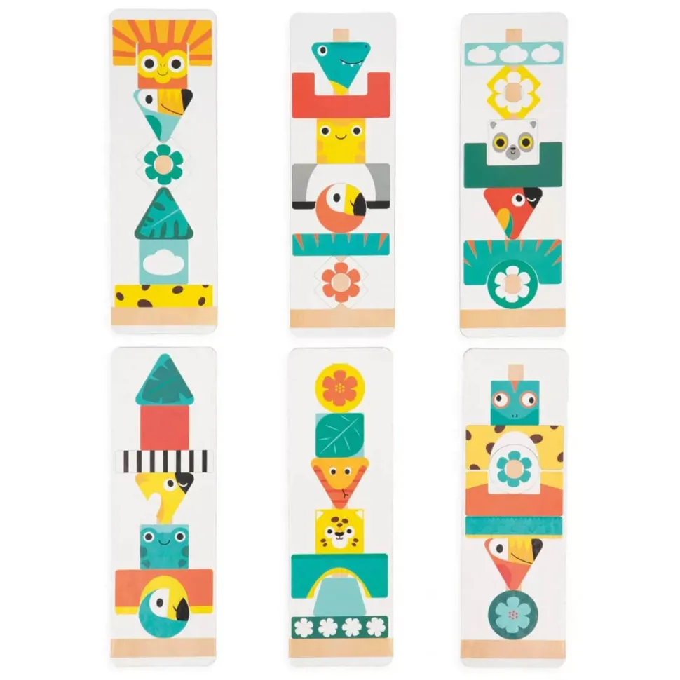 Jeu d'observation en bois : Totem Tropik - Janod