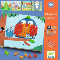 Jeu éducatif en bois : Mosaïco Rigolo - Djeco