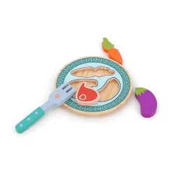 Jeu d’éveil en bois : Plateau repas multi-activités - Vilac