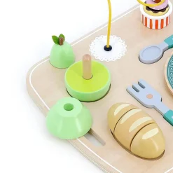 Jeu d’éveil en bois : Plateau repas multi-activités - Vilac
