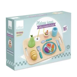 Jeu d’éveil en bois : Plateau repas multi-activités - Vilac