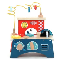 Jeu d’éveil en bois : Établi multi-activités - Vilac