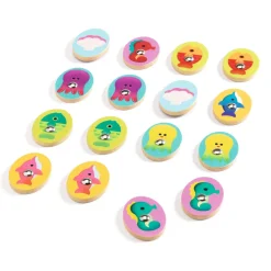 JEUX EDUCATIFS BOIS -Ludo Sea - 4 jeux - Djeco